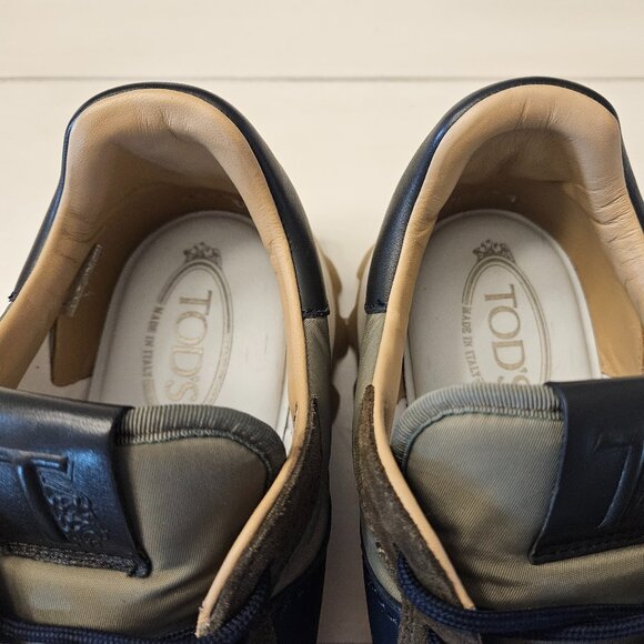 Tod's 1T Leather Trimmed Suede Sneakers - 10 UK/11 US - Picture 10 of 13